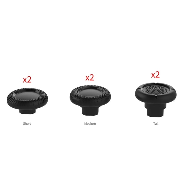 Ersättningsvirkad bucket - hatt kompatibel för PS5-kontroller Analog tumsticka tumpinnemodul Cap