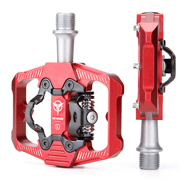 Cykelpedal 3 Kullager MTB Aluminiumlegering Palin Pedal Cykeldelar Red