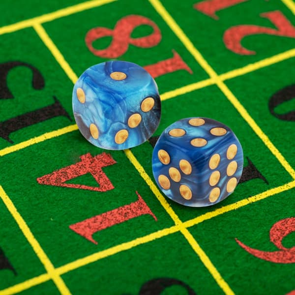 20 st Akryl 6-sidiga rundade tärningar Tvåfärgade rollspelstärningar