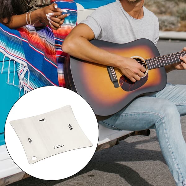 Gitarr Greppbräda Sadel Översadel Radius Mätare Metall Bandbräda Mätverktyg