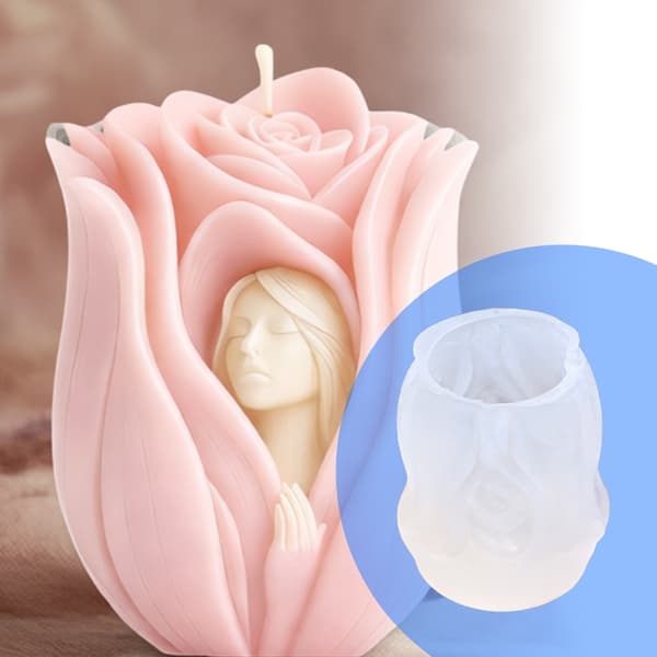 Rose Goddess Silikone Lysforme til Håndlavet Lys, Sæbe, Gips Ornament