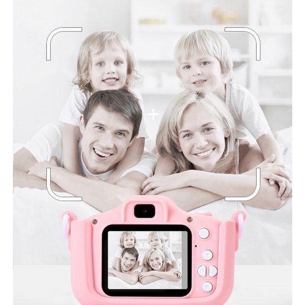 Barnkameraleksaker Barn Digitalkamera 1080P Flickor Pojkar Jul Födelsedagsfest Present 20 Megapixlar Selfie Videokamera Blue