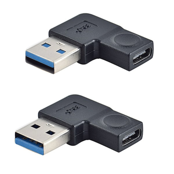 USB 3.0 till USB Typ C-adapter för anslutning av kringutrustning och tillbehör null - Left bend