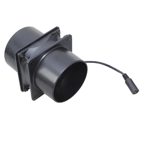 12V 8cm Inline Kanalvifte Med Hastighetskontroller Kraftig Ventilasjon