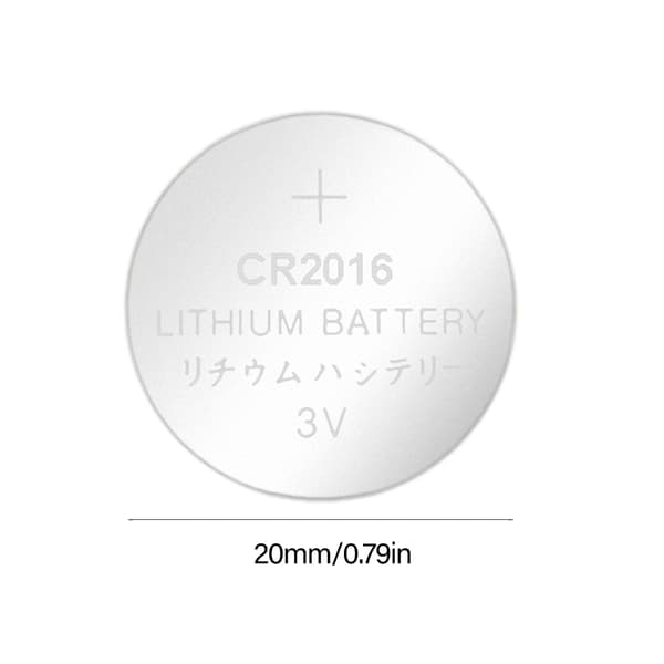 5 stk. CR2016 Litiumbatterier Knapcellebatteri 3V Ideel til Små Enheder