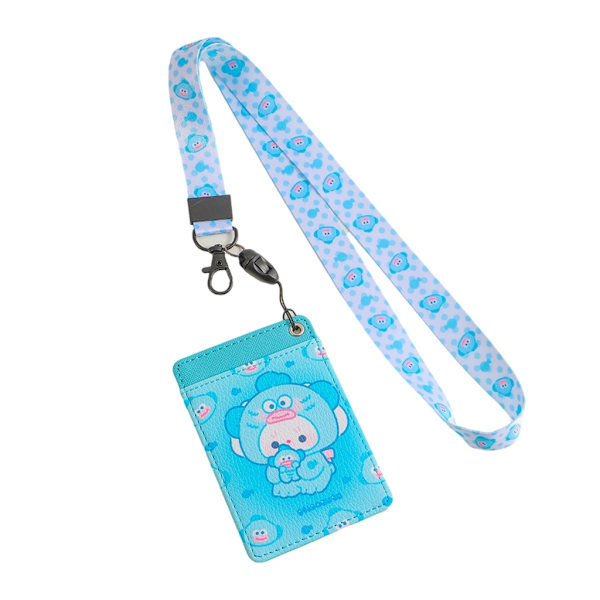 Bärbar korthållare Lanyard Neck Card organiserat för resor och shopping Yellow