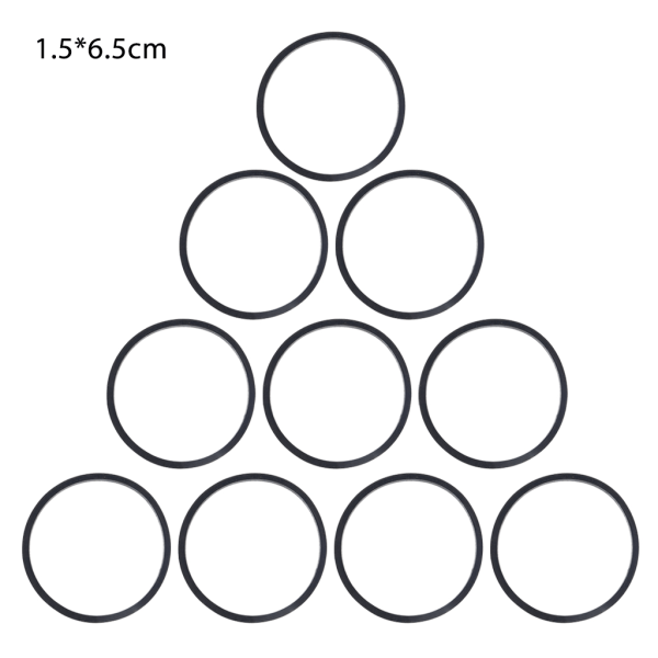 10 st/påse 1,5 mm Universal Kassett Tejp Maskinbälten Diverse vanligt gummi