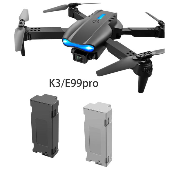 3,7V 1800mAh litiumbatteri Power Li-po batteri för K3/E99 Pro RC Mini Drone Quadcopter Drones Leksakspresent Black