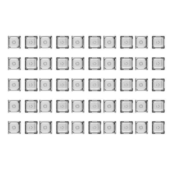 1U Transparent XDA Keycaps för Gamng Mechanical Keyboard 1U 1.4mm Tjocklek Förbättrar dina skrivupplevelser 8-1000PCS