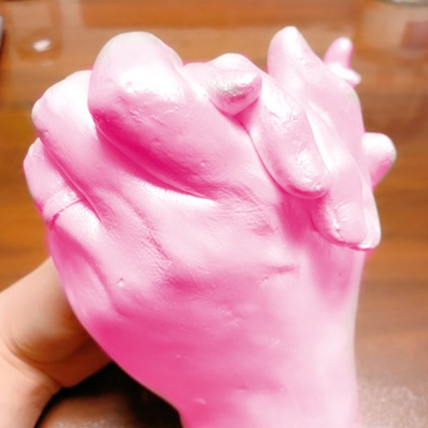 3D handgjorda hand form gjutning klon pulver DIY par hand håller staty Kit null - 1