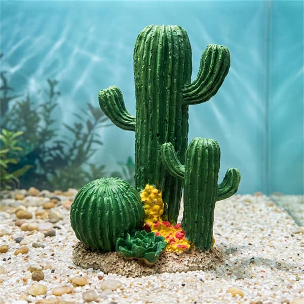 Simulering Kunstig Kaktus Model Skulptur Landskabsfigur Til Akvarier