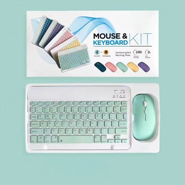 78-Key Wireless Keyboard Mouse Set for Computer Electronic Games- Office Bluetooth-compatible Keyboard Mouse Ultra-thin White
