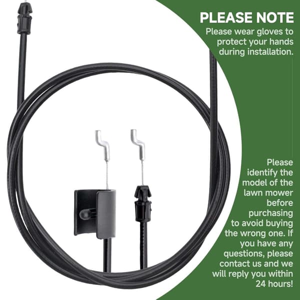 Udskiftningsstopkabel 7103977YP Bøjlekabel til 7103977 7101861 Plæneklipper