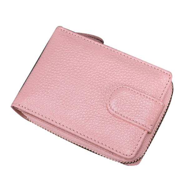 Beskyttet pung clutch pung med lynlås mønt pung Multi kreditkortholder Pink