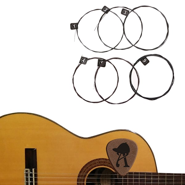 Orphee NX35-C 6-pack klassiska gitarrsträngar 028-045 tum nylonkärna stålpläterade
