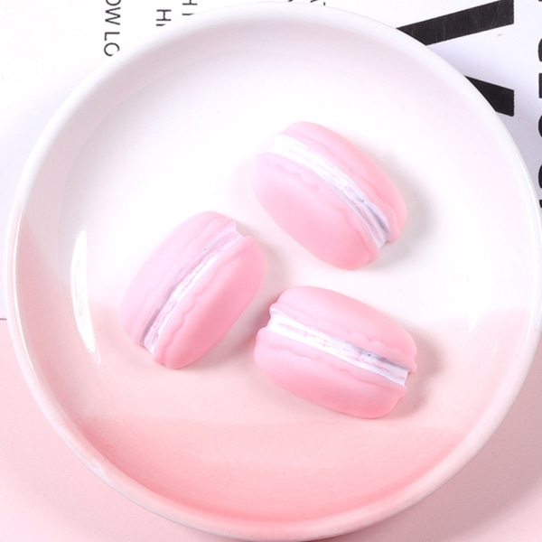 Simulering Macaron Cake Artificiell harts Matleksaker 10 st Fake Food Model Mixed hair