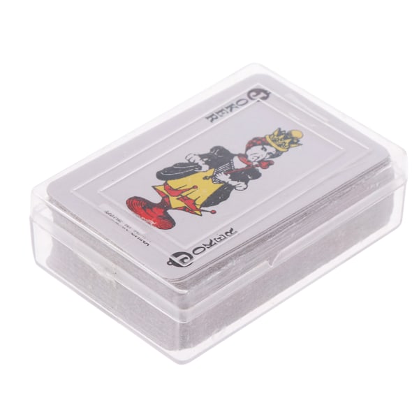 Miniatyyripeli Pokeri Pelikortit Nukketalo Mini Pokeri Pieni Pelipakka Kortit
