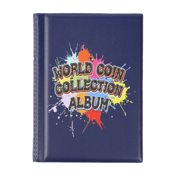 Coin Collector Album 120 Pocket Coin Storage Album Møntsamlingsbog Blue - 5