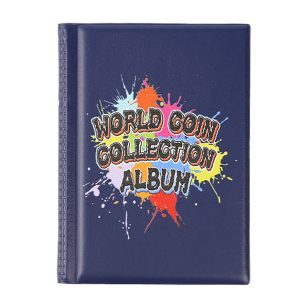 Kolikkokokoelma Albumi 120 Pocket Coin Storage Album Kolikkokokoelmakirja Blue - 4