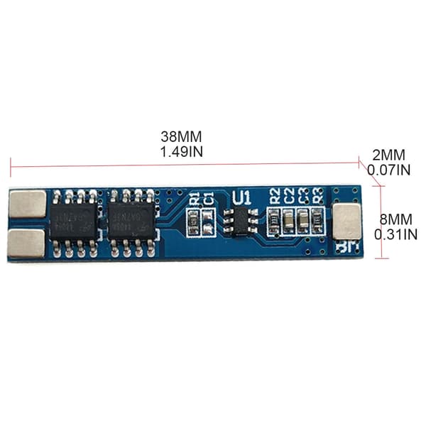 Batterilading for beskyttelseskortmodul Lader 7.4V 8.4V Modul 2S 5A 1865