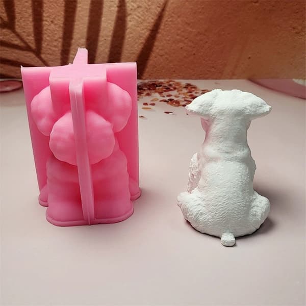 3D Hundeform Silikoneforme Ornament Gipsforme Håndlavede Støbeforme