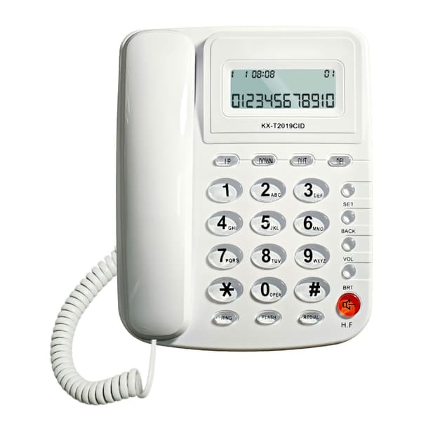 Fasttelefon Bordtelefon Eldre Anroper Store Knapper Integrert