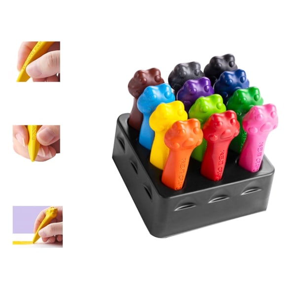 Färgkritor Pennor Kritor Ritning Färgpennor för barn Trianglar Kritor Barn tvättbara kritor för småbarn null - 36 Colors
