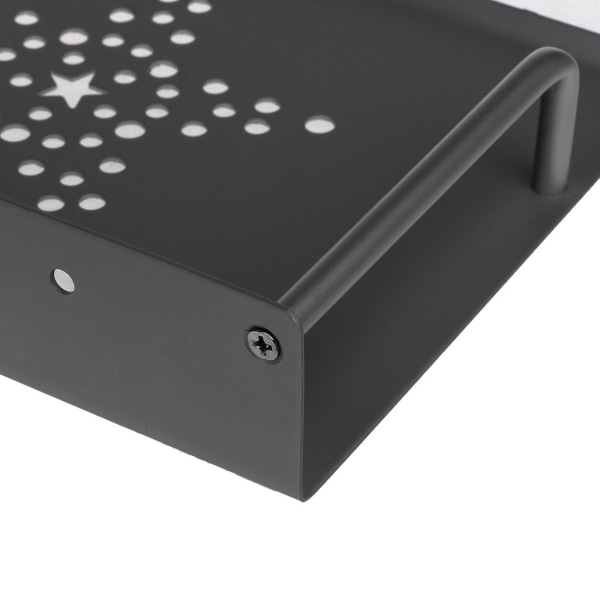 TV Box Router Set-top Boxar Mini PC DVD-spelare Enkellager Space Aluminium Väggfäste Förvaring Hylla Fäste Hållare Stativ