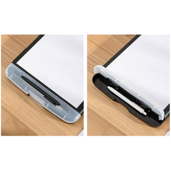 A4 lagringsurklipp Kraftig stort fack Bärbar Slimcase pennask för pappersarbete kontorsmaterial till klassrum