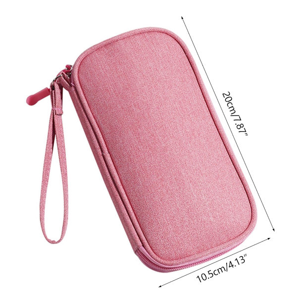 Papirtaske med stor kapacitet Penalhus Papiropbevaring penneposer Dobbeltlags pennetaske til skolearbejde Pink - Single layer