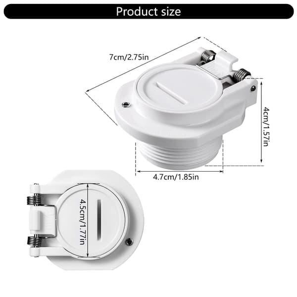 Pool Dammsugarslang Koppling Läckageförebyggande Polymer Säker Adapter
