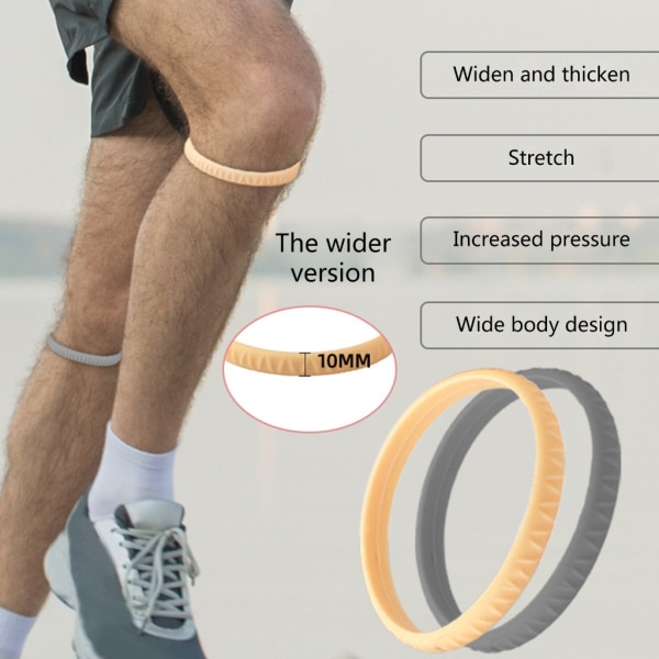 Sports Patella Kneestropp for Løping, Fitness, Patellar Senestøtte-Band Pressurized gray Pressurized