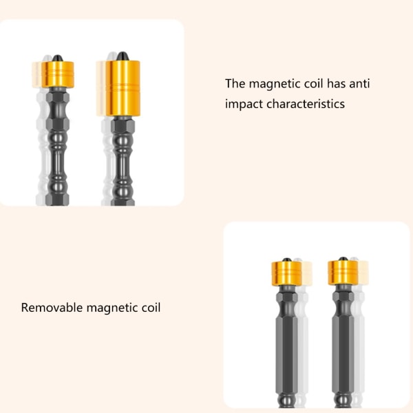 5 ST magnetiska skruvmejselbitar med tvärhuvud elektriska borrskruvmejselbitar med dubbla huvuden S2-legering skruvmejselbits 65 mm 110 mm