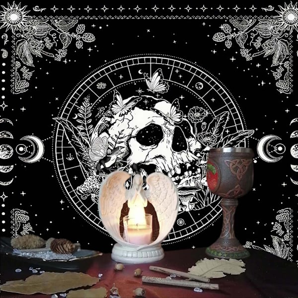 Dekorativ Tarot-duk Häxkonst Bordsduk för Tarotentusiaster B 50x50cm