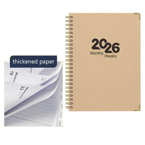 2026 Twin Coil Binding Ugentlig Planner 12 Måneders Akademisk Planner Til Planlægning