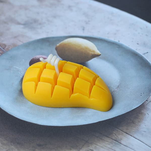 3D Fondant Mango-Formet Chokolade Slikform Polymer Håndværk Kunst DIY Form Hjem