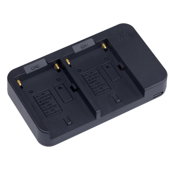 för Smart batteriladdare Dual Port för FB-FM500H FB-QM71FB-QM91 FB-QM51D FB-QM71D FB-QM91D FB-NP-F970 FB-FM500H(V)