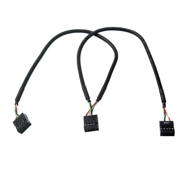 9-stifts USB huvud hane 1 till 2/4 hona förlängningskort USB 2 splitterkabeladapter