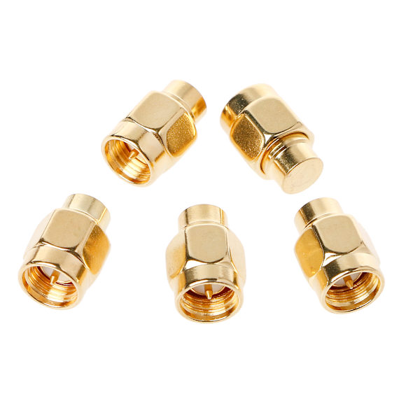 5 STK 50 OHM RF koaksial forgyldt forgyldt matchet terminering LOADS SMA hanstik