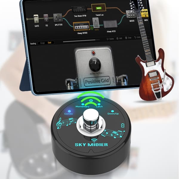 Trådløs Forbindelse Sidevender Pedal USB Nodeark Sidevender Fodpedal