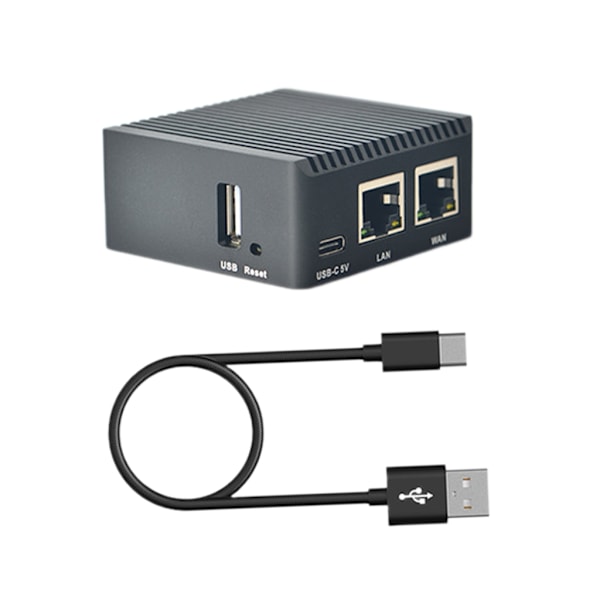 NanoPi R2S Mini Router RK3328 To Gigabit Ethernet-porte 1 GB Stor Hukommelse OpenWrt/LEDE Development Board Case Sæt