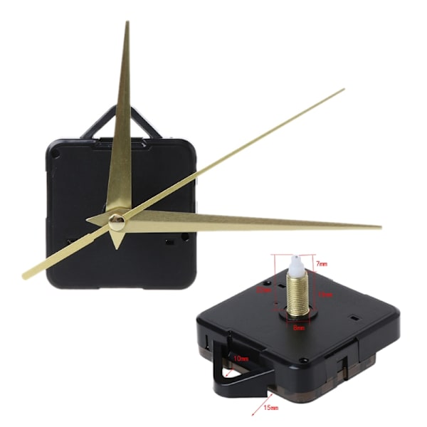 DIY Quartz Clock Movement Silence Quartz Clock Core Accessories Supplies til vægmonterede spidse nåle forsyninger