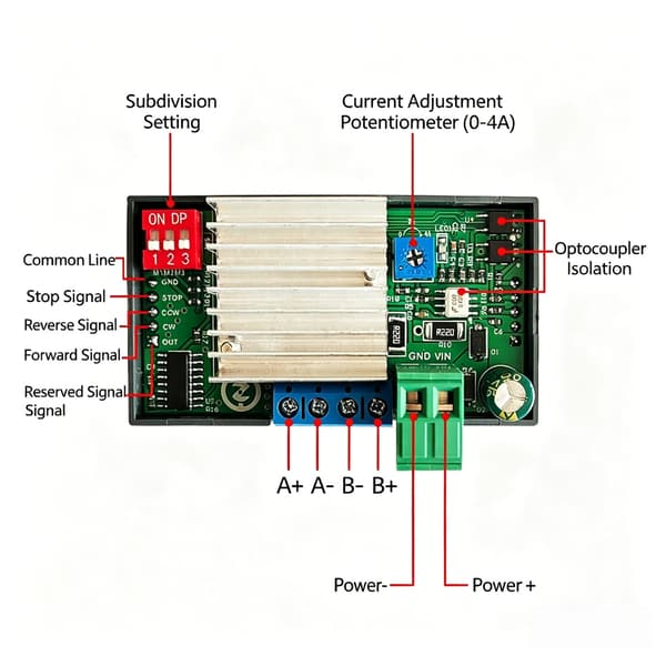 42 57 industrielle stepmotordrivercontrollere til automatiseringssystemer