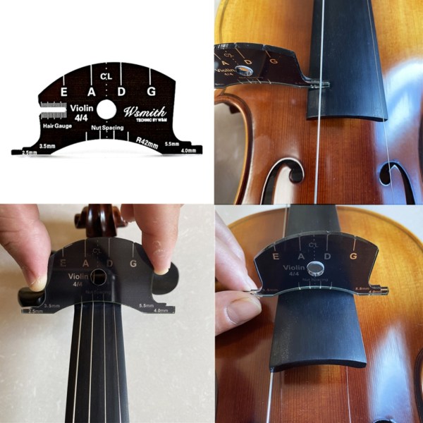 Gripbrädesskrapa Mallverktyg 3/4 4/4 Viola-Cello-Violon Basbroar Reparationsreferensverktyg Enkel användning null - A