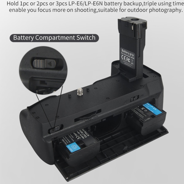 Professionellt vertikalt batterigreppshållarpaket för biokamera BMPCC 4K/6K BMPCC 4K 6K Blackmagic Cinema Camera
