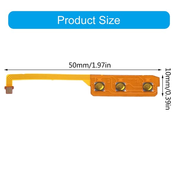 Tænd/Sluk Strøm Lydstyrke Knap Bånd Flex Kabel Ledning til NS Switch Lite Dele