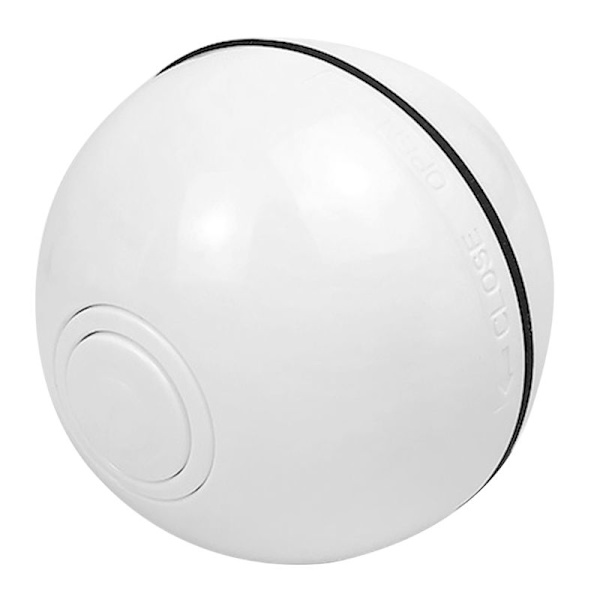 Cats Toy Elektriska bollar med LED-ljus Automatisk interaktiv USB laddning Slumpmässig rörlig leksak för inomhuskatter Kattunge White