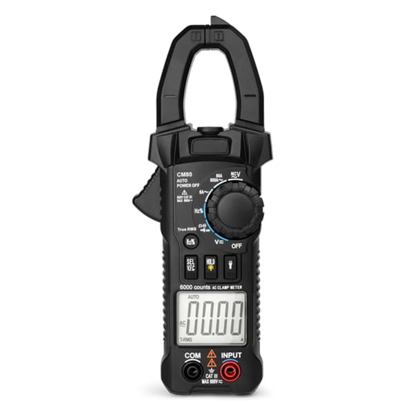 Håndholdt tangamperemeter T-RMS 6000 tellinger Multimeter Spenningstester Auto-ranging