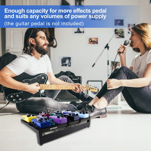 Medium størrelse gitar effekt pedalbrett aluminiumlegering gitar effekter pedalbrett Style 2