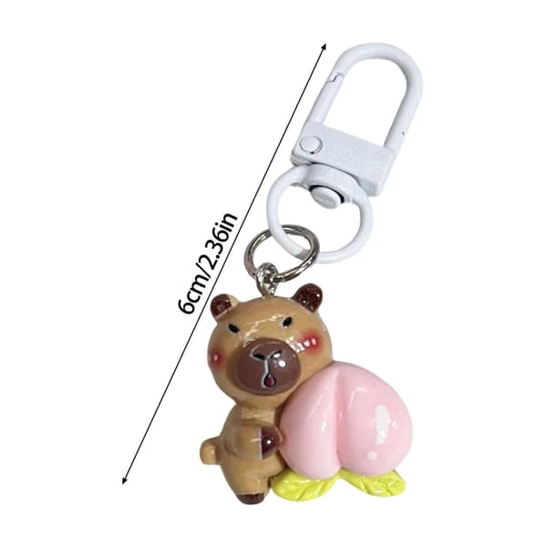 Capybara Nyckelring Berlock Väskberlock för Plånböcker Handväskor Väskaccessoarer Present